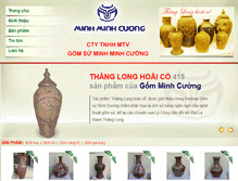 Tablet Screenshot of gomminhcuong.com